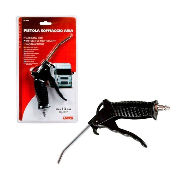 LAMPA Pistola de aire comprimido con conector rápido MAX 13 BAR de LAMPA