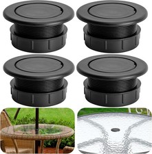 DECOHS 4 Pcs 2 Inch Parasol Umbrella Hole Ring Plug and Cap Set, 4