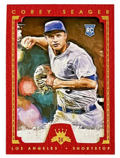 2016 Diamond Kings Red Frame Corey Seager RC ROOKIE /99 Dodgers