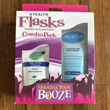 Stealth Flasks Combo Pack Fake 4.5oz Sanitizer Tube 7oz Fake Hand Creme Tube NEW