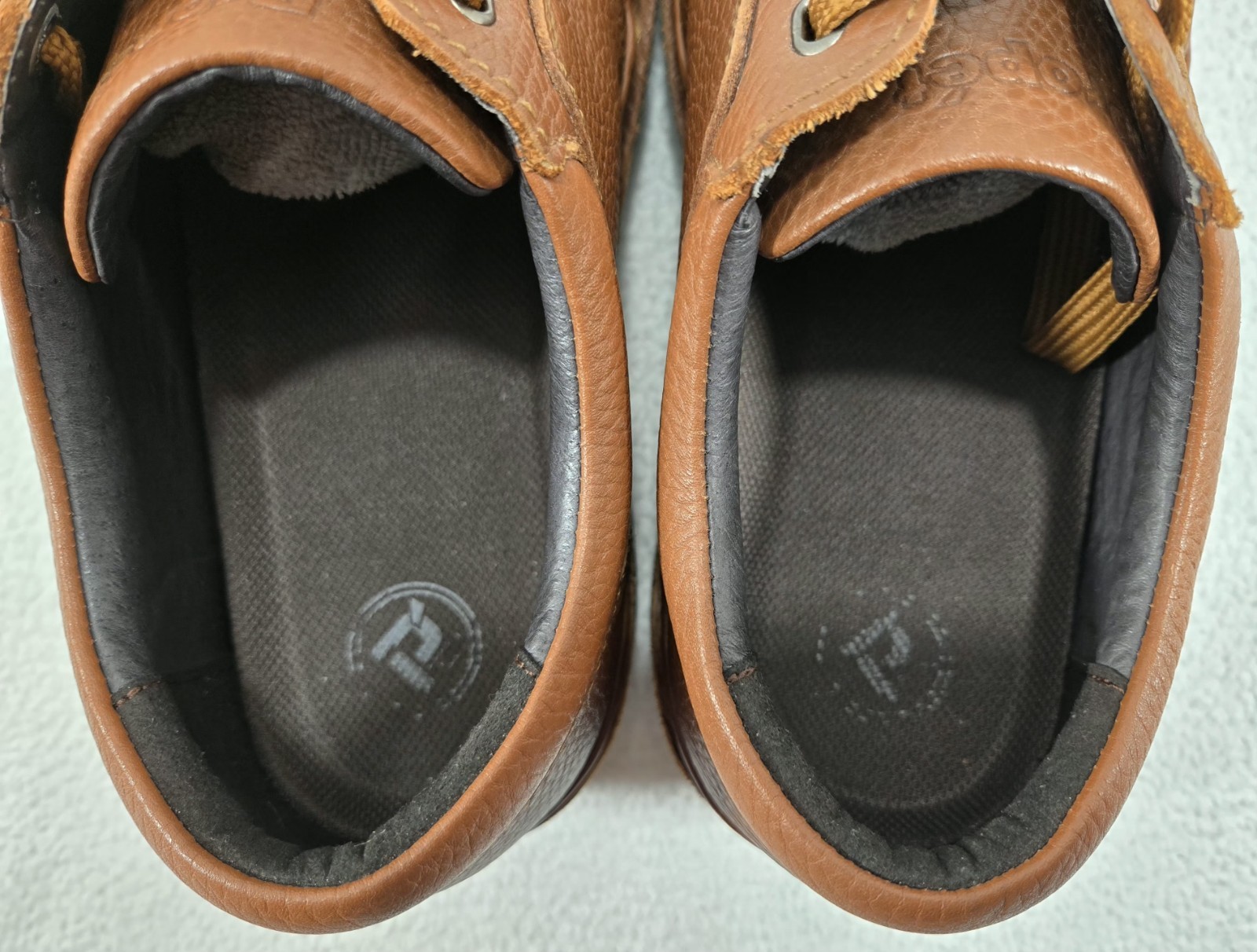 Propet Villager Brwn Pebbled Leather Casual Walking Comfrt Shoes Men's Sze 12 5E