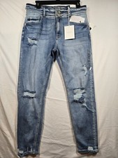 Kancan Jeans Womens 13/30 Kurvy High Rise Ankle Skinny Stretch Jeans New