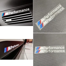 M Performance vinyl decal sticker Side Skirt White For BMW1 3 5 series 2 X 20cm