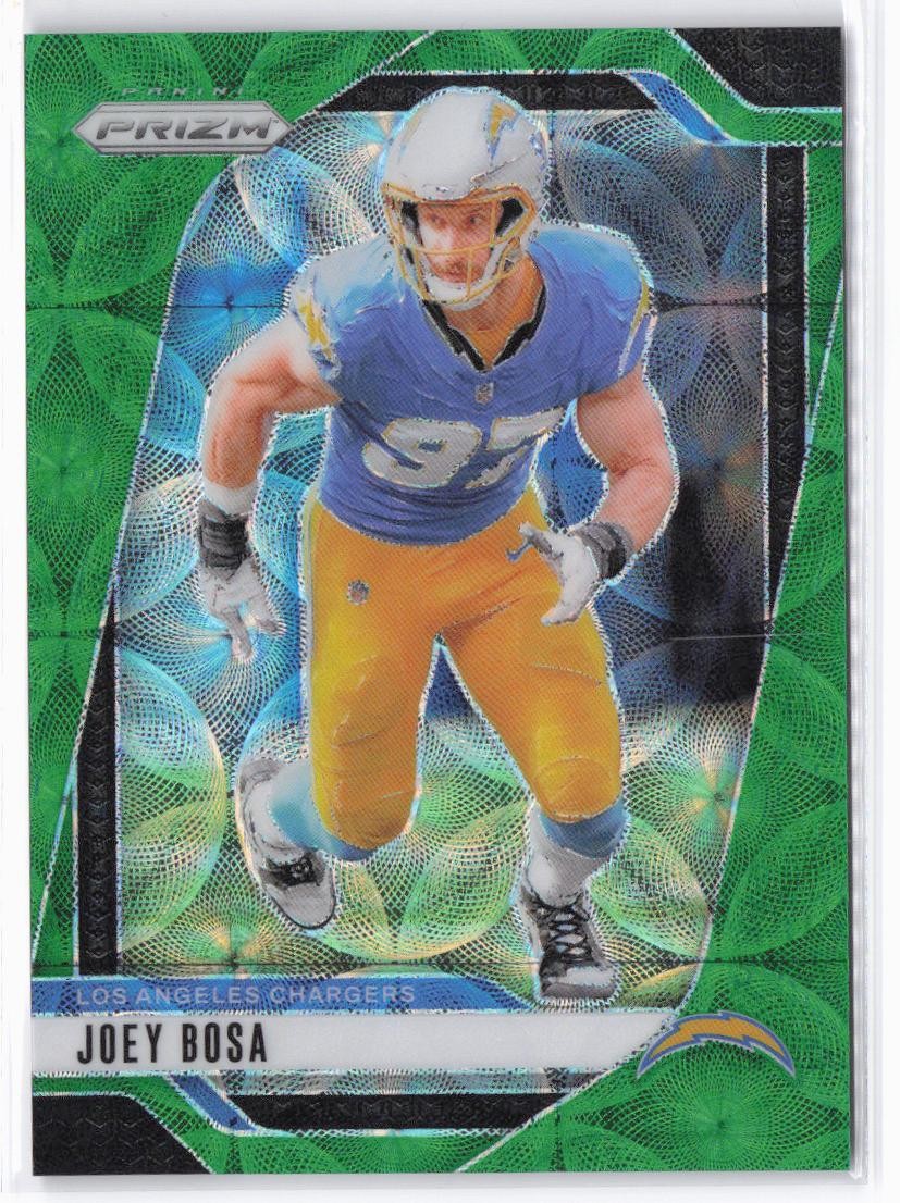 2024 Panini Prizm Joey Bosa #161 Green Scope #/75 Los Angeles Chargers