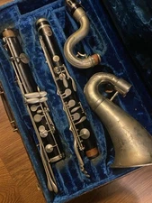 Vintage V. Kholert & Son Wooden Bass Clarinet 