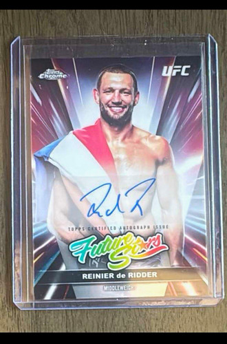 Topps 2026 Topps Chrome UFC Reinier De Ridder Future Stars Auto FSA-RR