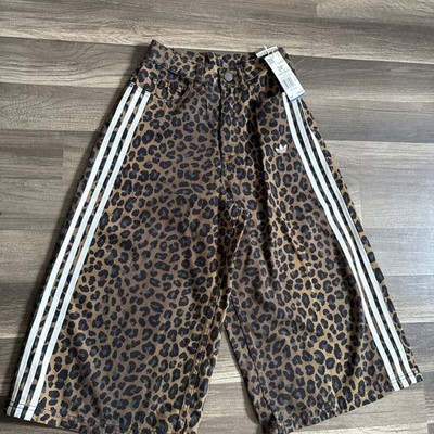 Adidas Leopard Animal Print Bermuda Shorts 24 Nwt | eBay