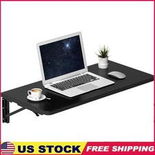 Wall Mounted Folding Desk Space Saving Office Table Heavy Duty Brackets New