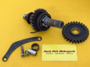 1992 Suzuki DR250 oem KICKSTART SPRING SHAFT IDLER GEAR kicker bendix set