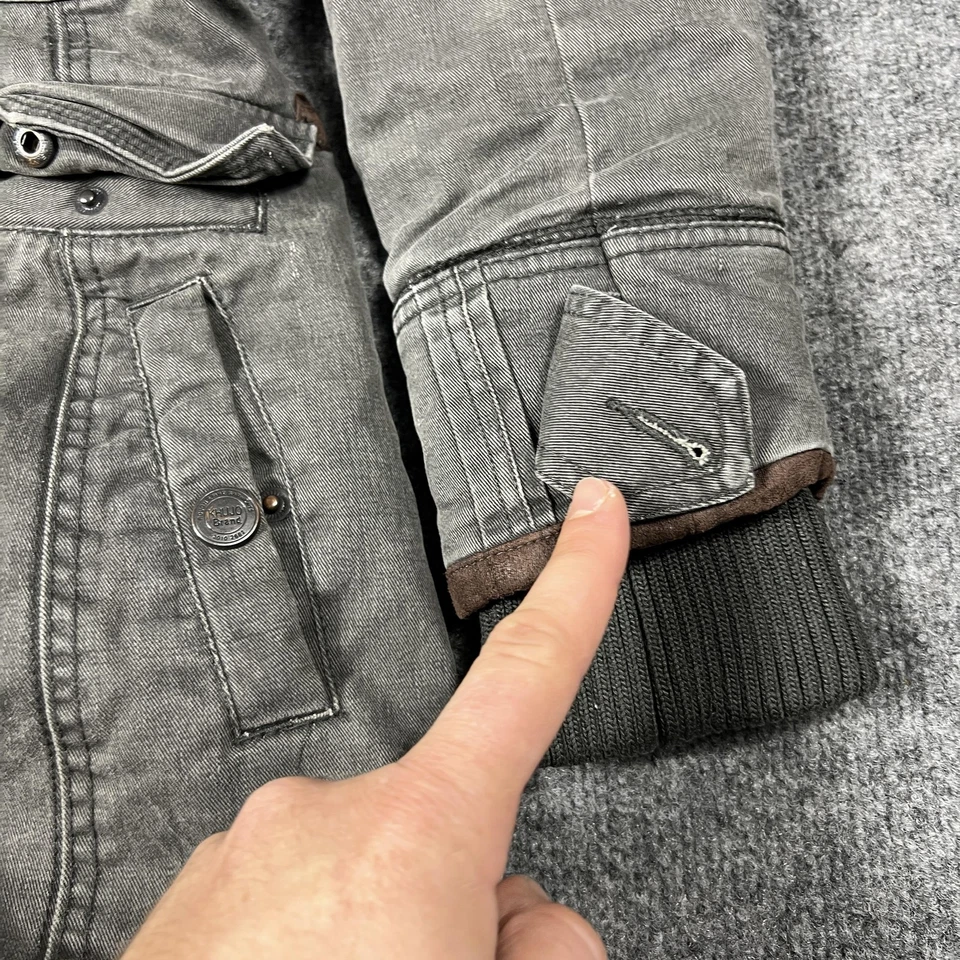 Abrigo Parka Khujo Mujer Mediano Grande Gris Electra Acolchado Forrado Largo Utilitario Foto 2 de 4