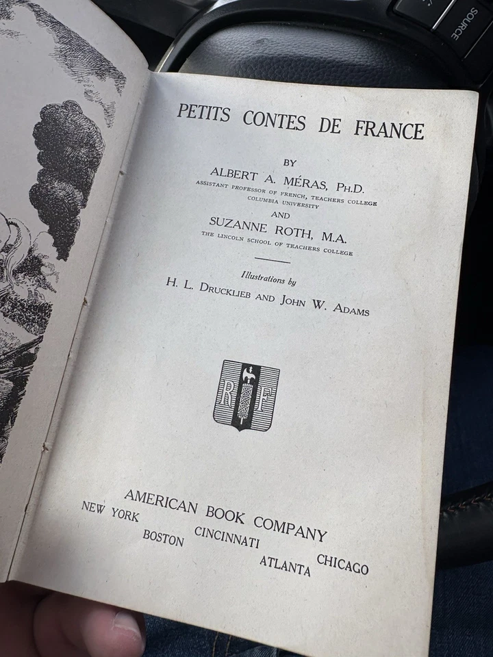 Petits Contes De France 1916 Albert Meras & Suzanne Roth French Blue Cloth HB VG - Image 2 of 4