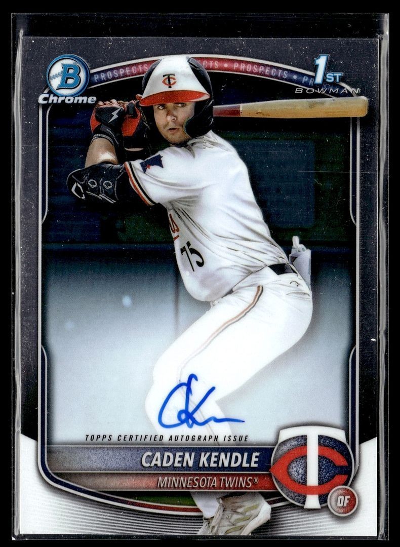 2025 BOWMAN CHROME 1ST PROSPECT AUTO CADEN KENDLE TWINS