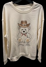 Cowboy Country Music Women  s 2XL Sweatshirt by Zoe  Liv Super Soft Teddy Bear