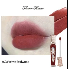 Flower Knows Strawberry Rococo Cloud Lip Cream Matte S08 Velvet Rose Brand New