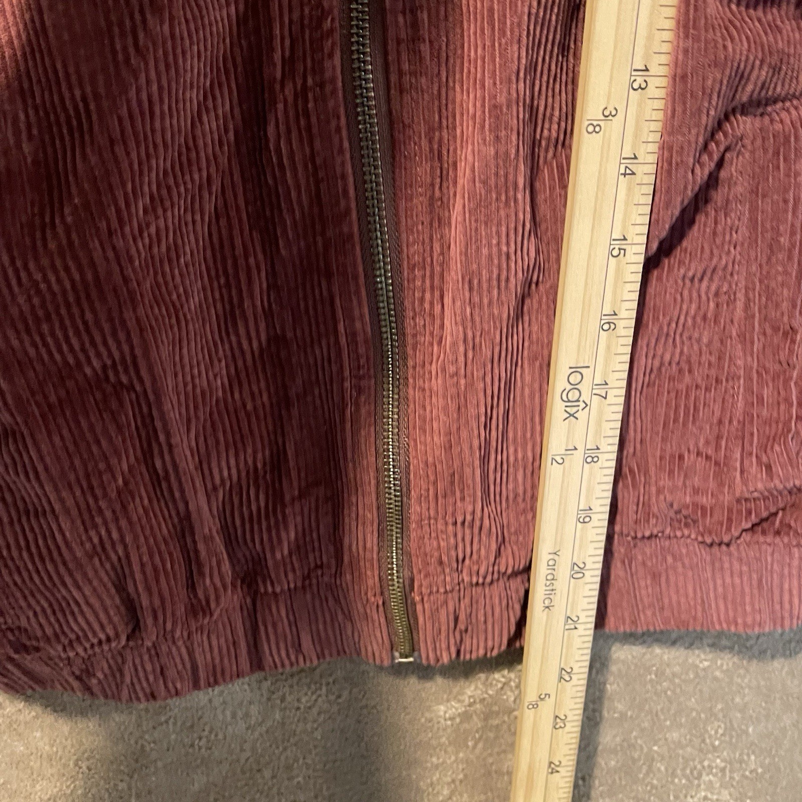 American Eagle Jacket Womens Medium Corduroy Maro… - image 5