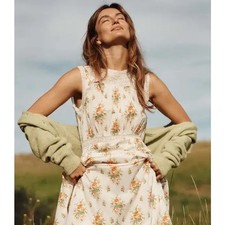 Doen Liliane midi dress in Petit Bouquet De Chamonix Floral L 