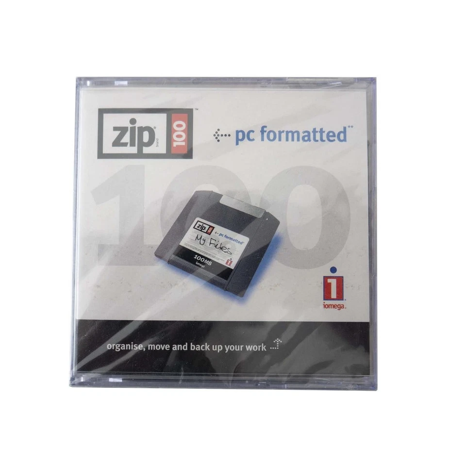Iomega Zip 100MB Pour Pc/Mac Disque 100 MB Ordinateur Disquette Pc100MB - Photo 2/2