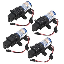 (4 Pack) Everflo 1.0 GPM, 12V, Diaphragm Pump EF1000, EF1000-BOX, EF1000BOX