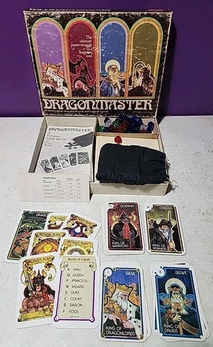 Vintage 1981 DRAGONMASTER Fantasy Card Game E.S. Lowe Milton Bradley Complete