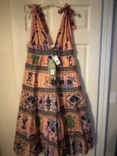 NWT Farm Rio Pink Sea Shell Dress Size L