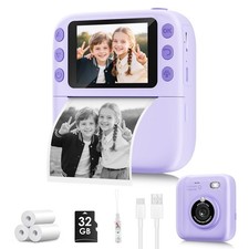 Instant Print Camera for Kids, Christmas Birthday Gifts for Girls Boys, 1080P...