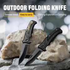 Spring Open Folding Pocket Knife Tactial Survival Tool Outdoor Camping EDC Knife