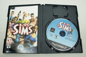 The Sims PS2 CIB Sony PlayStation 2 2003 1st Print Black Label Compete Reg Card