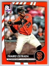2023 Topps Big League - Electric Orange #173 Thairo Estrada San Francisco Giants