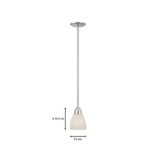 15005-MP-35 Torino Mini Pendant, Brushed Nickel - Picture 4 of 8