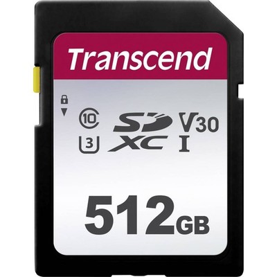 Transcend Premium 300S SDXC-Karte 512 GB Class 10, UHS-I, UHS-Class 3, v30 Video