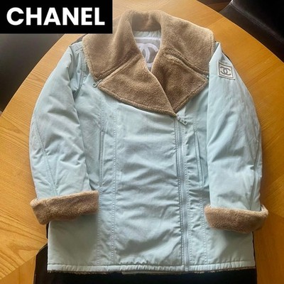  Good condition CHANEL CHANEL Sports Line Coco Mark Boa Jacket