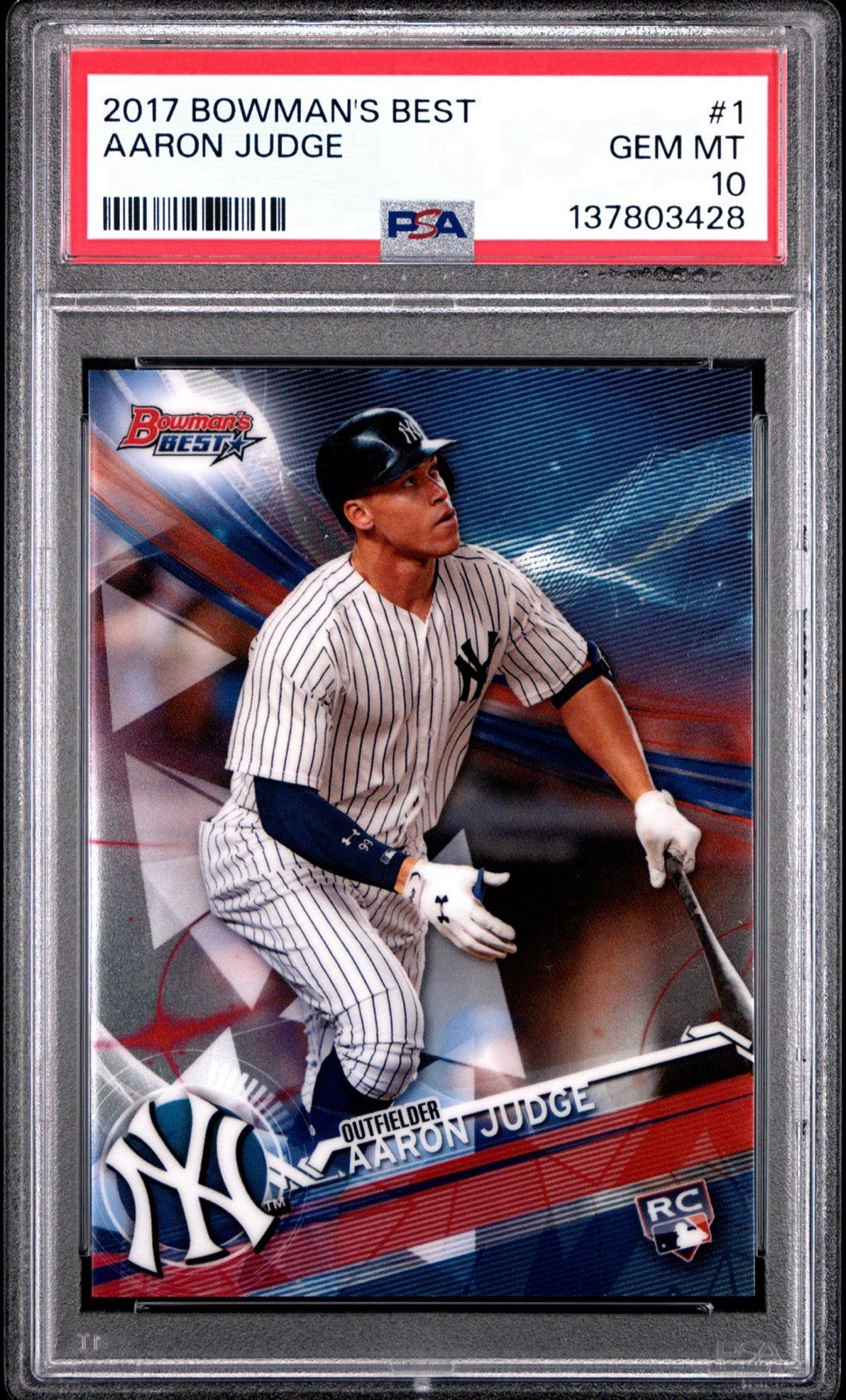 2017 Bowman's Best Aaron Judge Rookie #1 PSA 10