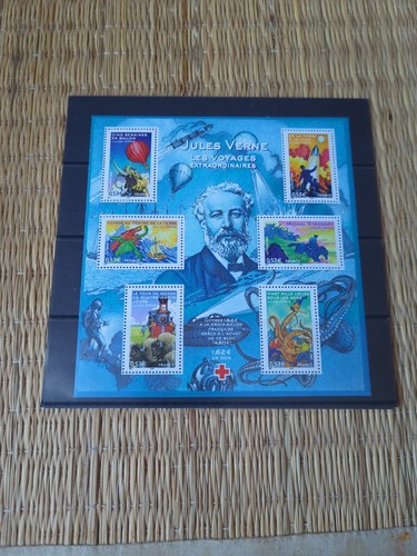 timbres france neufs. Bloc 85 de 2005. Jules Verne Les voyages timbres france neufs. Bloc 85 de 2005. Jules Verne Les voyages