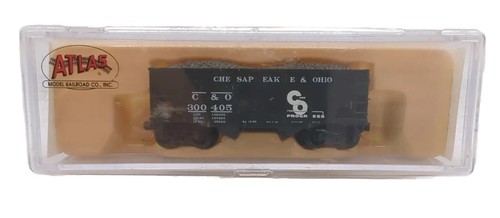 ATLAS N GAUGE 41101 55 TONELADAS FISHBELLY HIPPER CHESAPEAKE & OHIO (PLANO) 300405 | Condition: Used