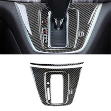 4Pcs For Honda CR-V 2012-16 Carbon Fiber Automatic Gear Shift Panel Cover Trim