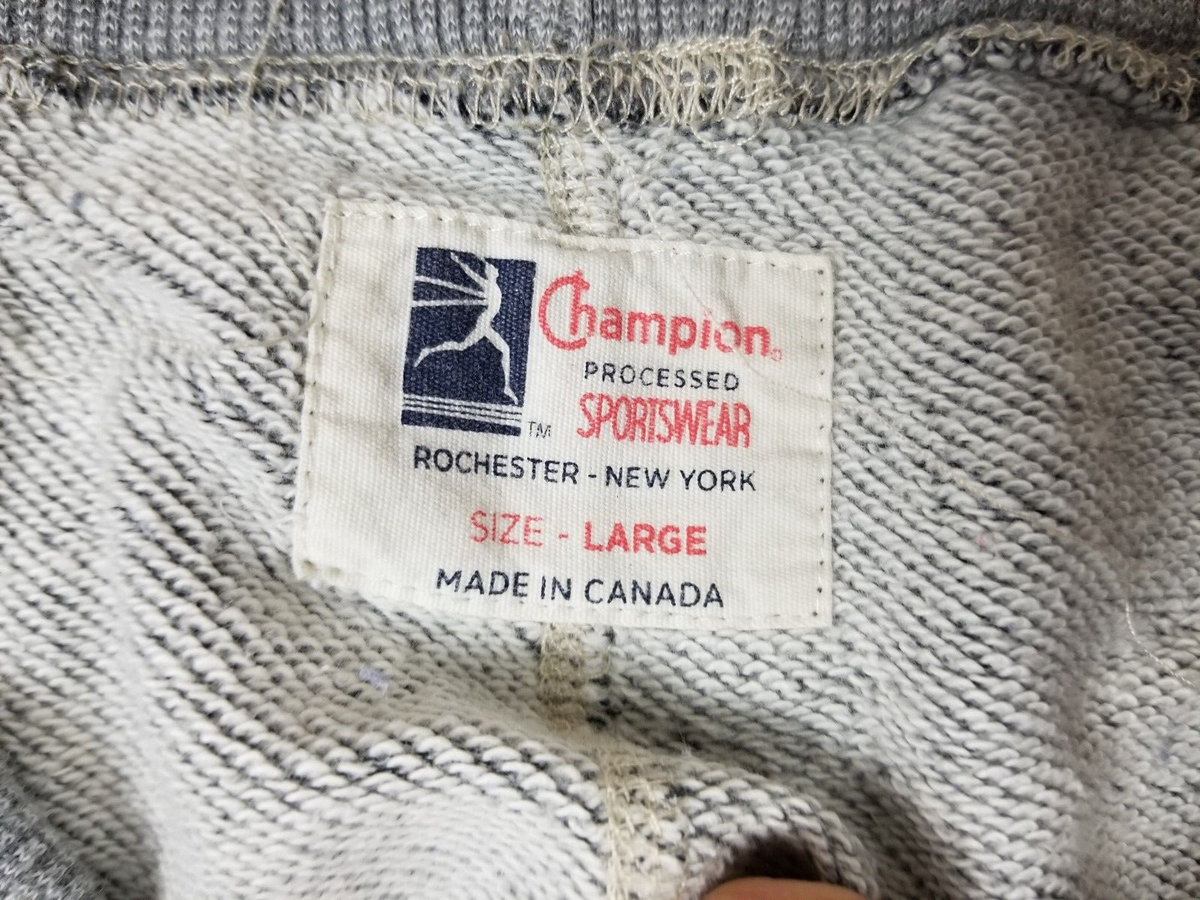 【60’s Champion】Runners Tag Vintage Sweat Rare VTG CHAMPION Knitwear Rutgers Short Sleeve Sweatshirt