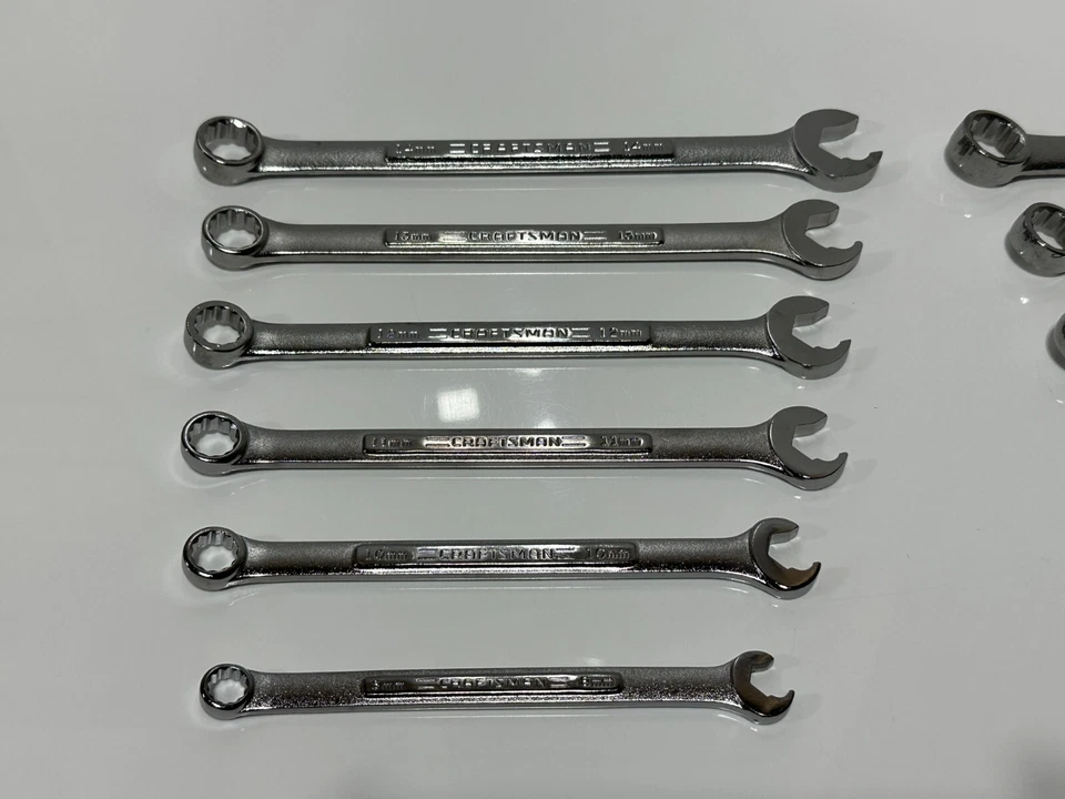 Craftsman EE. UU. NUEVO NOS 12 piezas SAE y juego de llaves métricas de velocidad rápida, VA 42357 y 42356 Foto 2 de 4