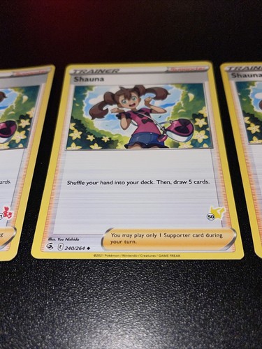 Shauna Battle Deck Variations Pokemon Eevee Cinderace & Pikachu (1 Of Each) - Picture 4 of 5