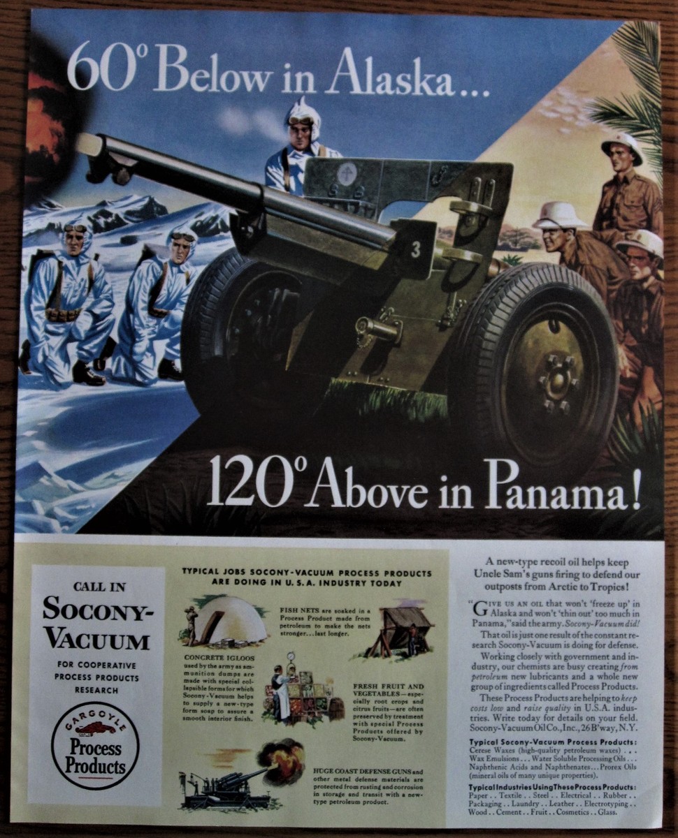 Artillery Produced for use from Alaska to Panama WWII Ad | eBay