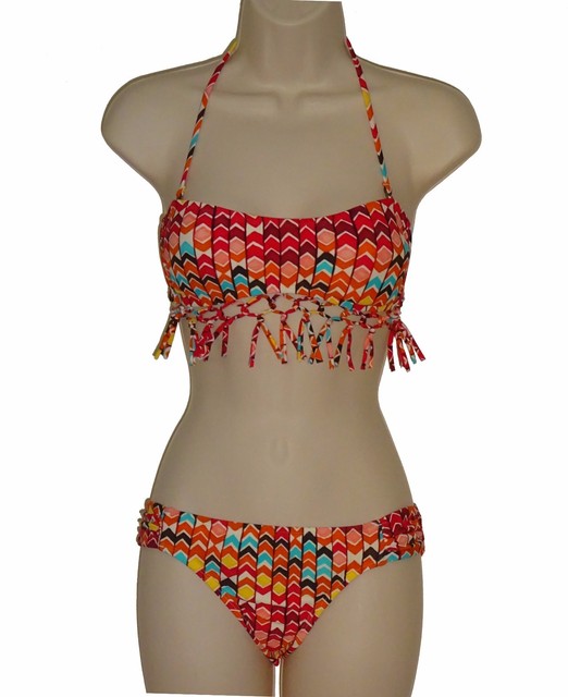 fringe bandeau swimsuit