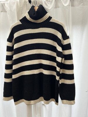 Just Female, Plumo Brand, Scandi Cashmere Blend Black/creal Jumper XS, Bnwt s