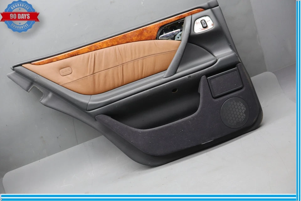 96-03 Mercede E430 E320 W210 Panel de puerta interior del conductor trasero izquierdo negro OEM Foto 2 de 4