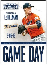 2015 Panini Contenders Baseball Thomas Eshelman Game Day Ticket Fullerton #21