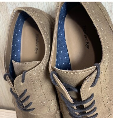 Hawker Rye Tan Classic Brogue Mens Sz 11.5 Suede Shoes | eBay display picture 2