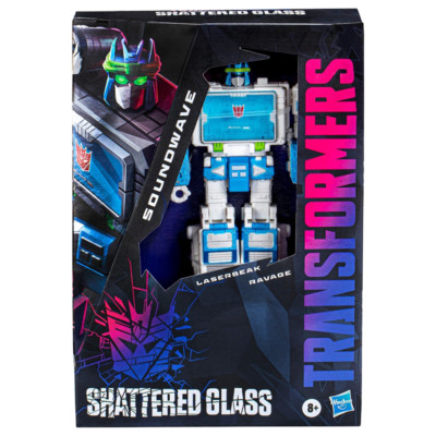 Hasbro Transformers Laserbeak Ravage Soundwave Shattered Glass Figure Official