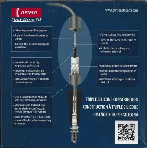 Juego de cables de bujía de encendido DENSO para FORD F150 F250 F350 Super Duty 6,2 L V8 Foto 4 de 4