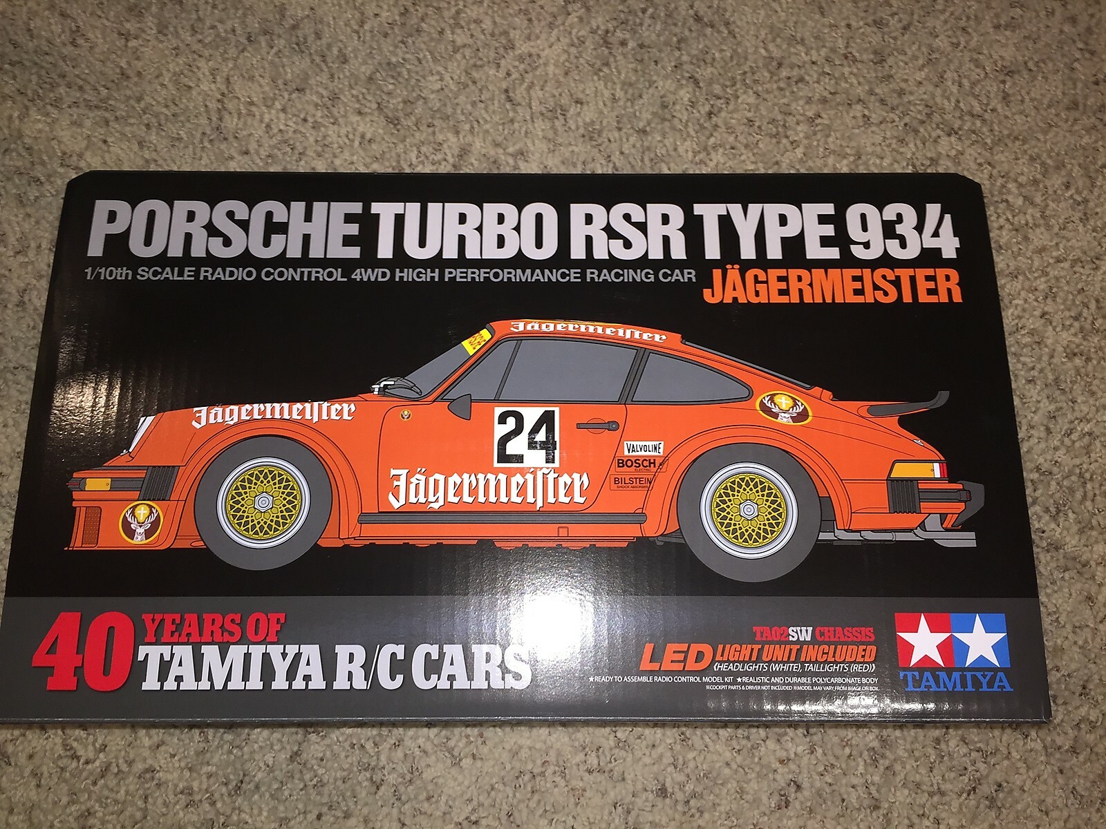 Tamiya Ta02sw Porsche 934 Jagermeister Body Set For Sale Online Ebay