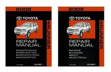 2002 Toyota 4-Runner Shop Service Repair Manual Book
