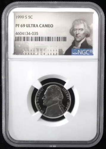 1999-S US 5C JEFFERSON NICKEL COIN - NGC PF 69 ULTRA CAMEO