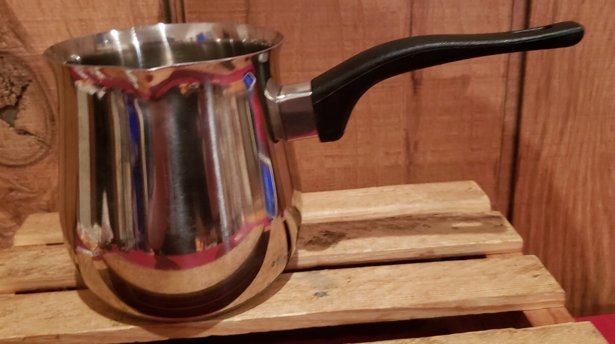 Turkish Warmer Finjan Coffee Pot Butter Melting Sauce Pan Milk